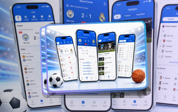 九游会 App使用亮点,比赛日更方便 页面展示